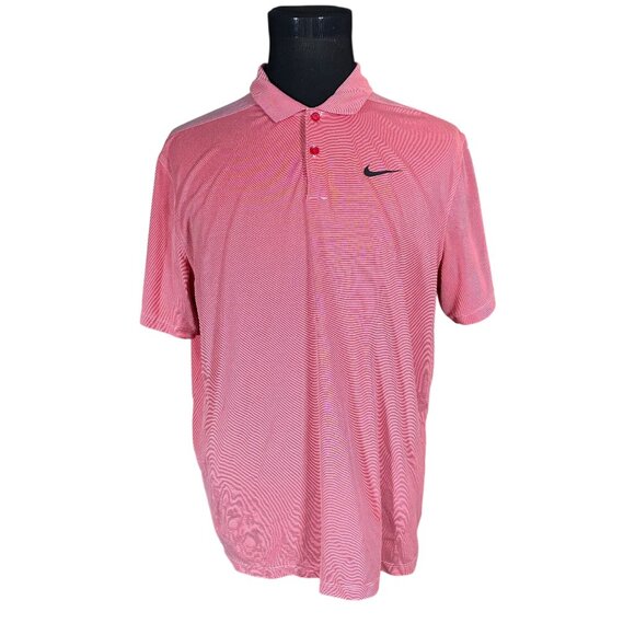 Nike Other - Nike Men's Dri-Fit Standard Fit Pink Polo Shirt Size XL